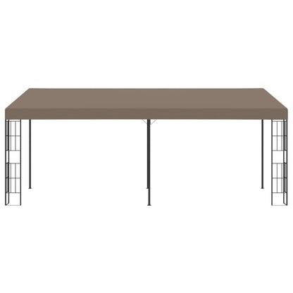 vidaXL Wall-mounted Gazebo 6x3 m Taupe Fabric