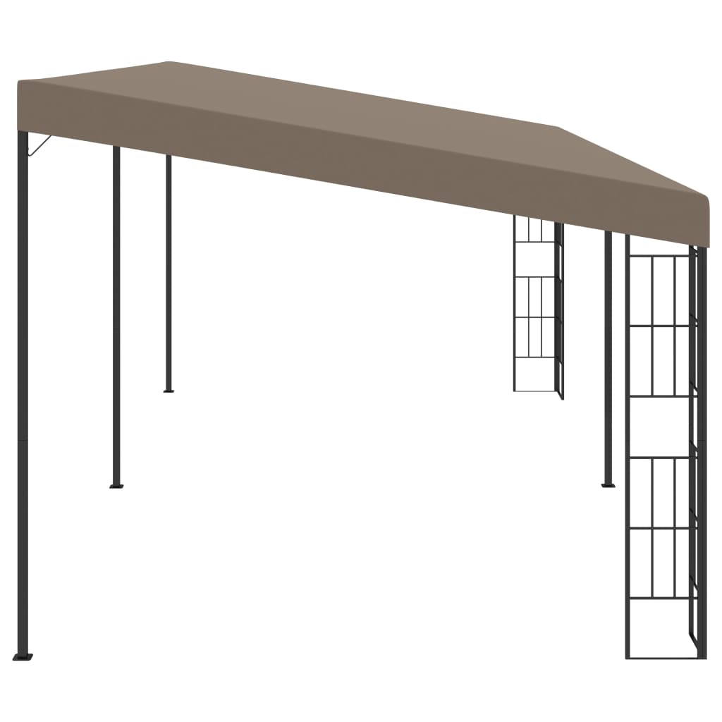 vidaXL Wall-mounted Gazebo 6x3 m Taupe Fabric
