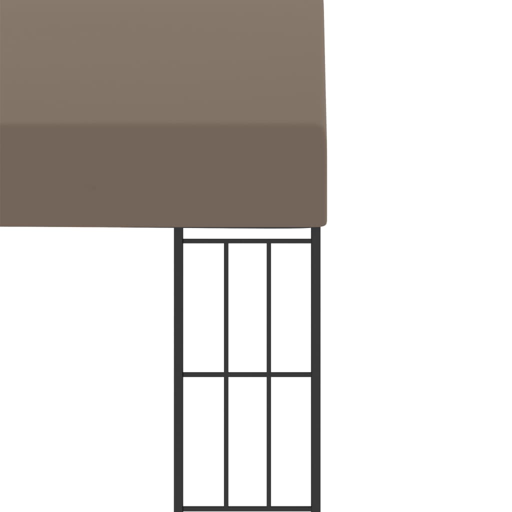 vidaXL Wall-mounted Gazebo 6x3 m Taupe Fabric