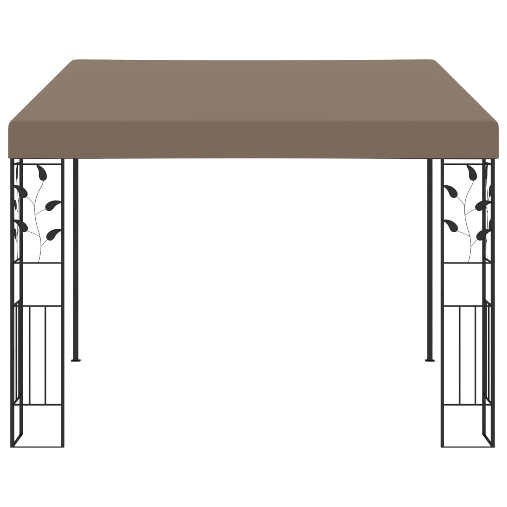 vidaXL Wall-mounted Gazebo 3x3x2.5 m Taupe - 3 x 3 x 2.5 m