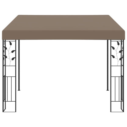 vidaXL Wall-mounted Gazebo 3x3x2.5 m Taupe - 3 x 3 x 2.5 m