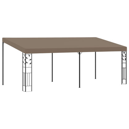 vidaXL Wall-mounted Gazebo 6x3x2.5 m Taupe - 6 x 3 x 2.5 m