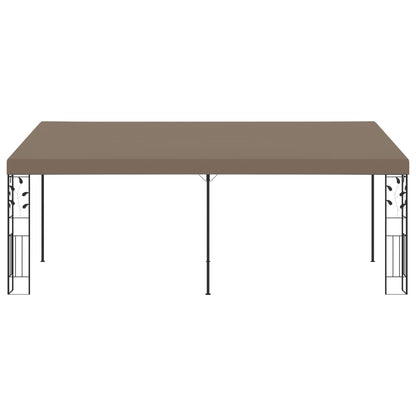 vidaXL Wall-mounted Gazebo 6x3x2.5 m Taupe - 6 x 3 x 2.5 m