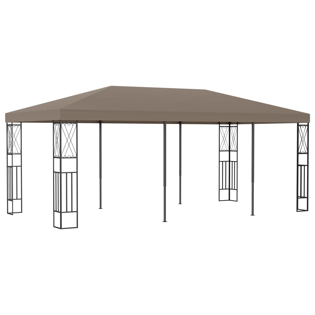 vidaXL Gazebo | Taupe | Fabric (100% polyester), steel | 6x3 m | Durable