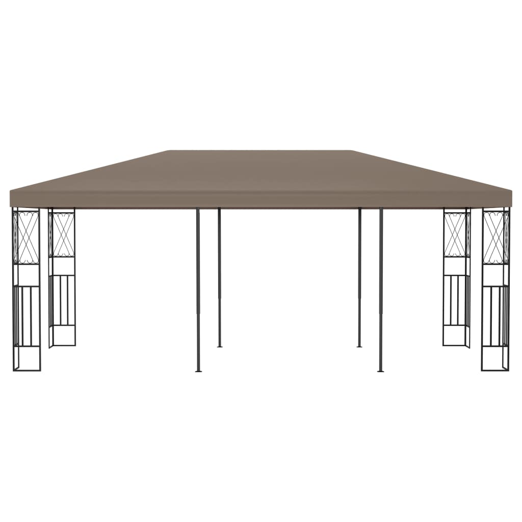 vidaXL Gazebo | Taupe | Fabric (100% polyester), steel | 6x3 m | Durable