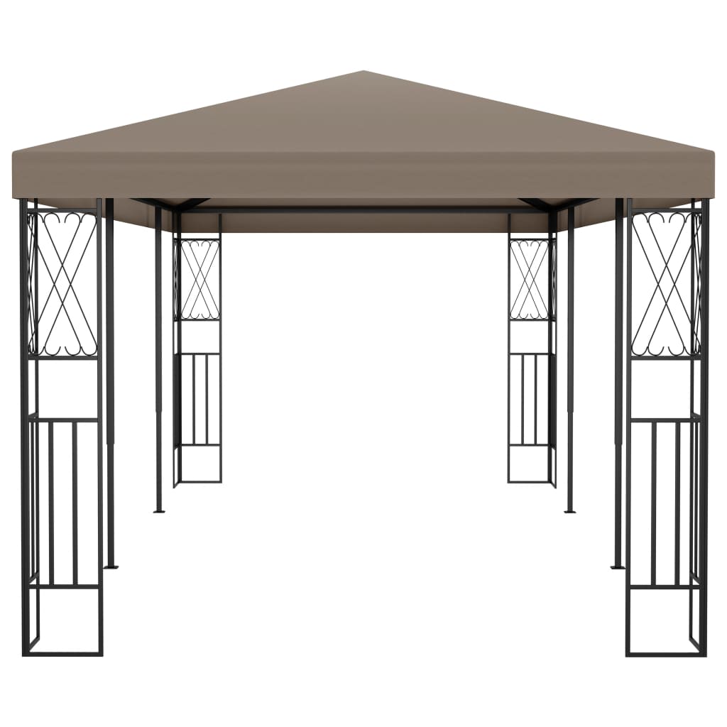 vidaXL Gazebo | Taupe | Fabric (100% polyester), steel | 6x3 m | Durable