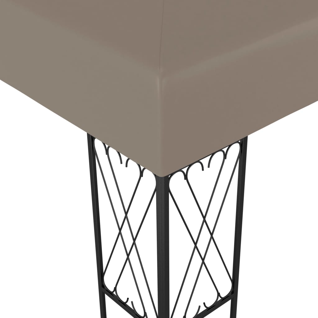 vidaXL Gazebo | Taupe | Fabric (100% polyester), steel | 6x3 m | Durable