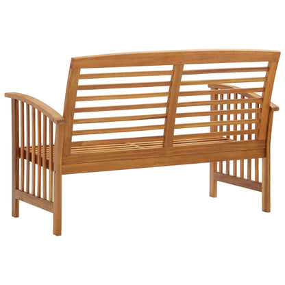 vidaXL Garden Bench | Natural Wood | Solid Acacia Wood | Medium | Durable - Brown