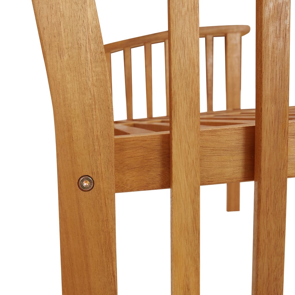vidaXL Garden Bench | Natural Wood | Solid Acacia Wood | Medium | Durable - Brown