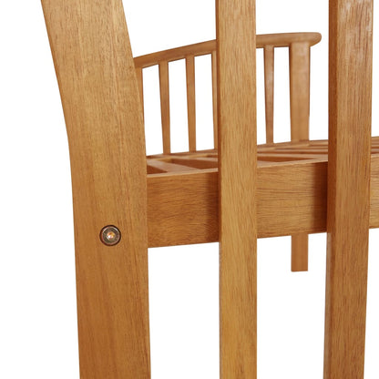 vidaXL Garden Bench | Natural Wood | Solid Acacia Wood | Medium | Durable - Brown