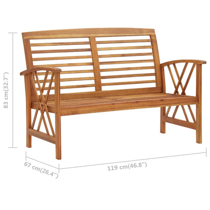 vidaXL Patio Bench | Durable | Garden Bench | Rectangular | Traditional - Brown