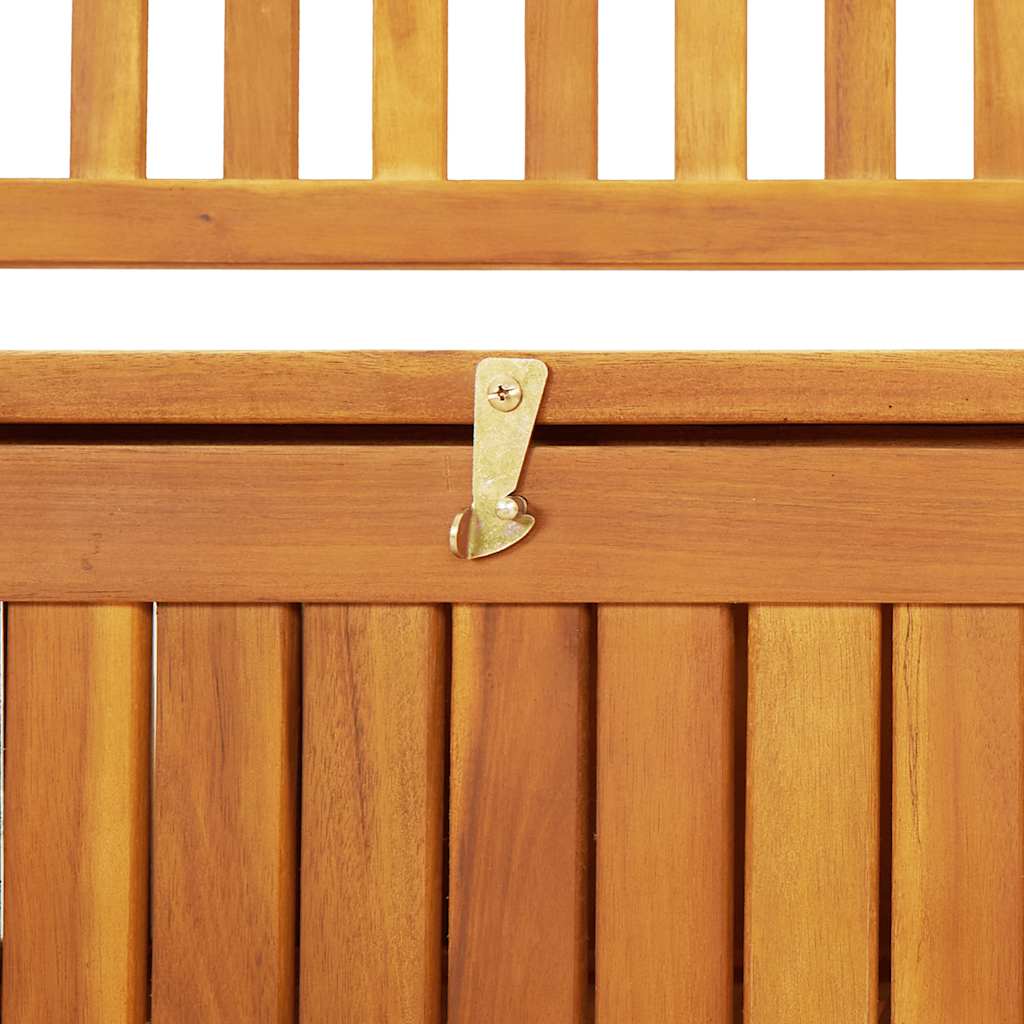 vidaXL Storage Bench | Natural wood | Solid acacia wood | Medium | Storage Bench - Brown - 120 x 63 x 84 cm