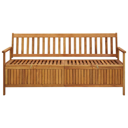 vidaXL Storage Bench | Natural Wood | Solid Acacia Wood | Large | Storage Bench - Brown - 170 cm