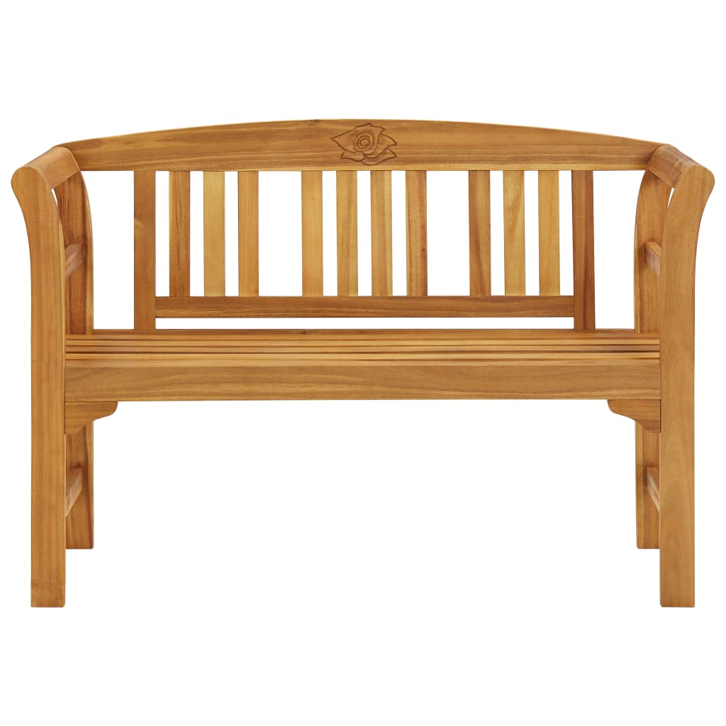 vidaXL Garden Bench | Natural wood | Solid Acacia wood | Medium | Durable - Brown - 120 cm