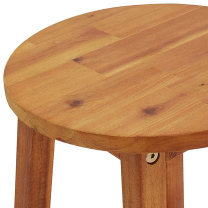 vidaXL Bar Stools 4 pcs Solid Acacia Wood - Brown - 34 x 34 x 76 cm