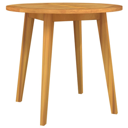 vidaXL Garden Table Ø85x75 cm Solid Wood Acacia - Brown