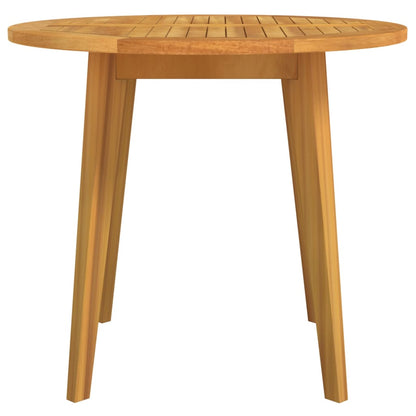 vidaXL Garden Table Ø85x75 cm Solid Wood Acacia - Brown