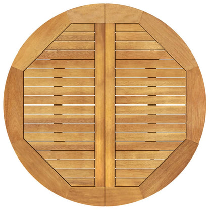 vidaXL Garden Table Ø85x75 cm Solid Wood Acacia - Brown