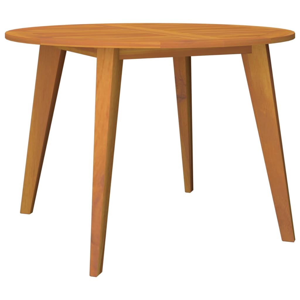 vidaXL Garden Table Ø110x75 cm Solid Wood Acacia - Brown