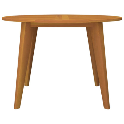 vidaXL Garden Table Ø110x75 cm Solid Wood Acacia - Brown