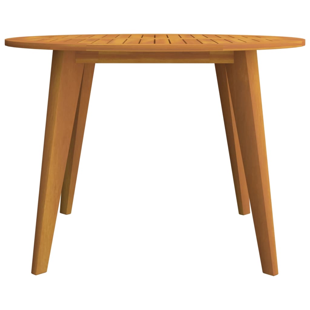 vidaXL Garden Table Ø110x75 cm Solid Wood Acacia - Brown