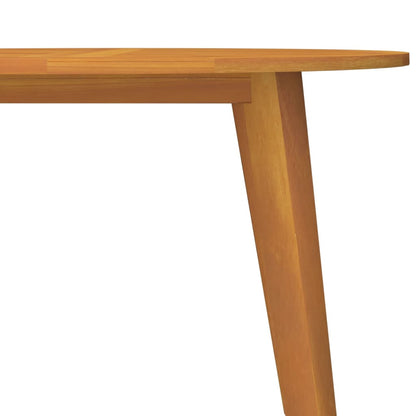 vidaXL Garden Table Ø110x75 cm Solid Wood Acacia - Brown