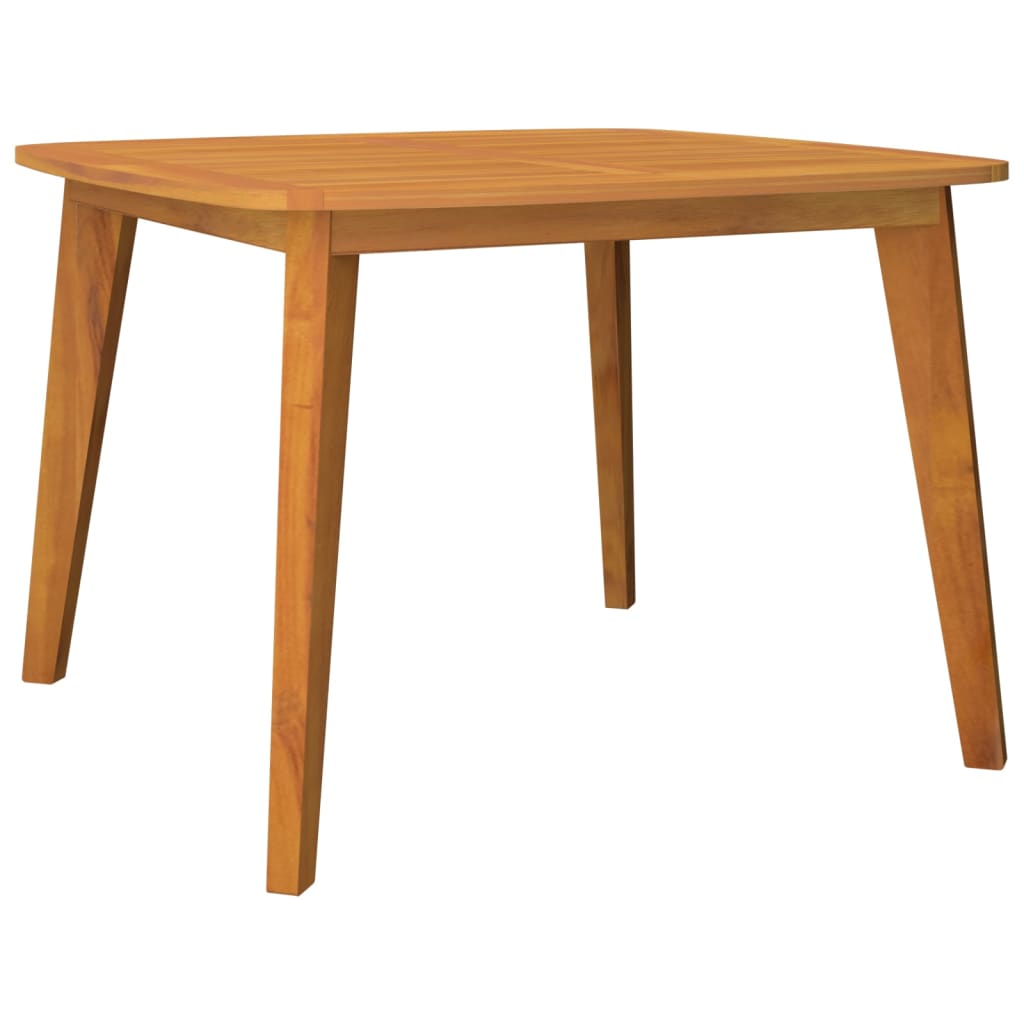 vidaXL Garden Table 110x110x75 cm Solid Wood Acacia - Brown