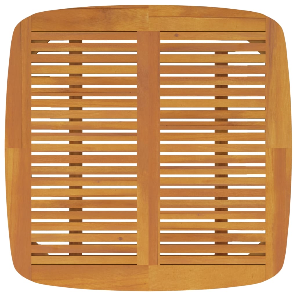 vidaXL Garden Table 110x110x75 cm Solid Wood Acacia - Brown