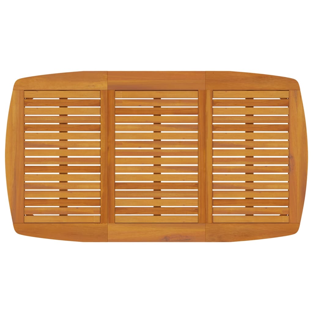 vidaXL Garden Table 160x90x75 cm Solid Wood Acacia - Brown