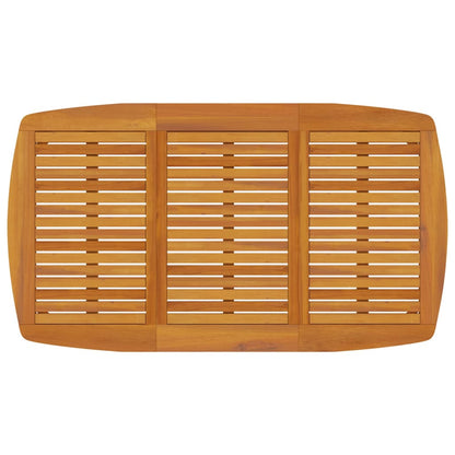 vidaXL Garden Table 160x90x75 cm Solid Wood Acacia - Brown