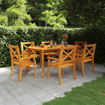 vidaXL Garden Table 160x90x75 cm Solid Wood Acacia - Brown