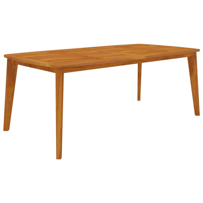 vidaXL Garden Table 200x100x75 cm Solid Wood Acacia - Brown