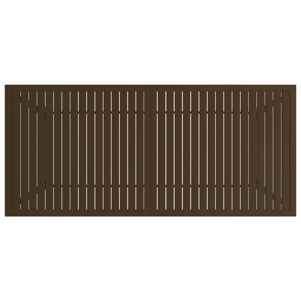vidaXL Garden Table Brown 190x80x72 cm Steel