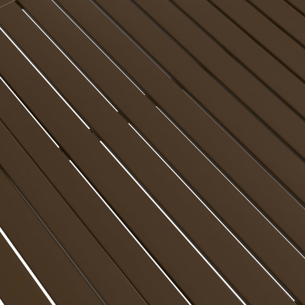vidaXL Garden Table Brown 190x80x72 cm Steel