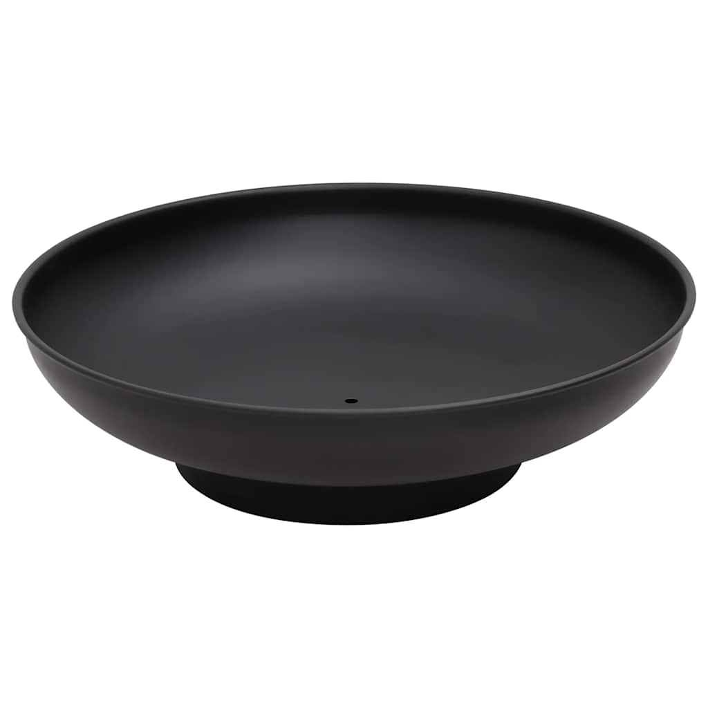 vidaXL Fire Pit 57 cm Steel - Black - Φ 57 x 16 cm