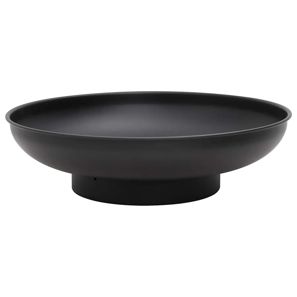 vidaXL Fire Pit 57 cm Steel - Black - Φ 57 x 16 cm