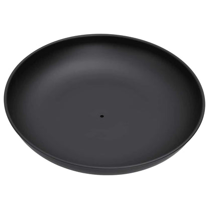 vidaXL Fire Pit 57 cm Steel - Black - Φ 57 x 16 cm
