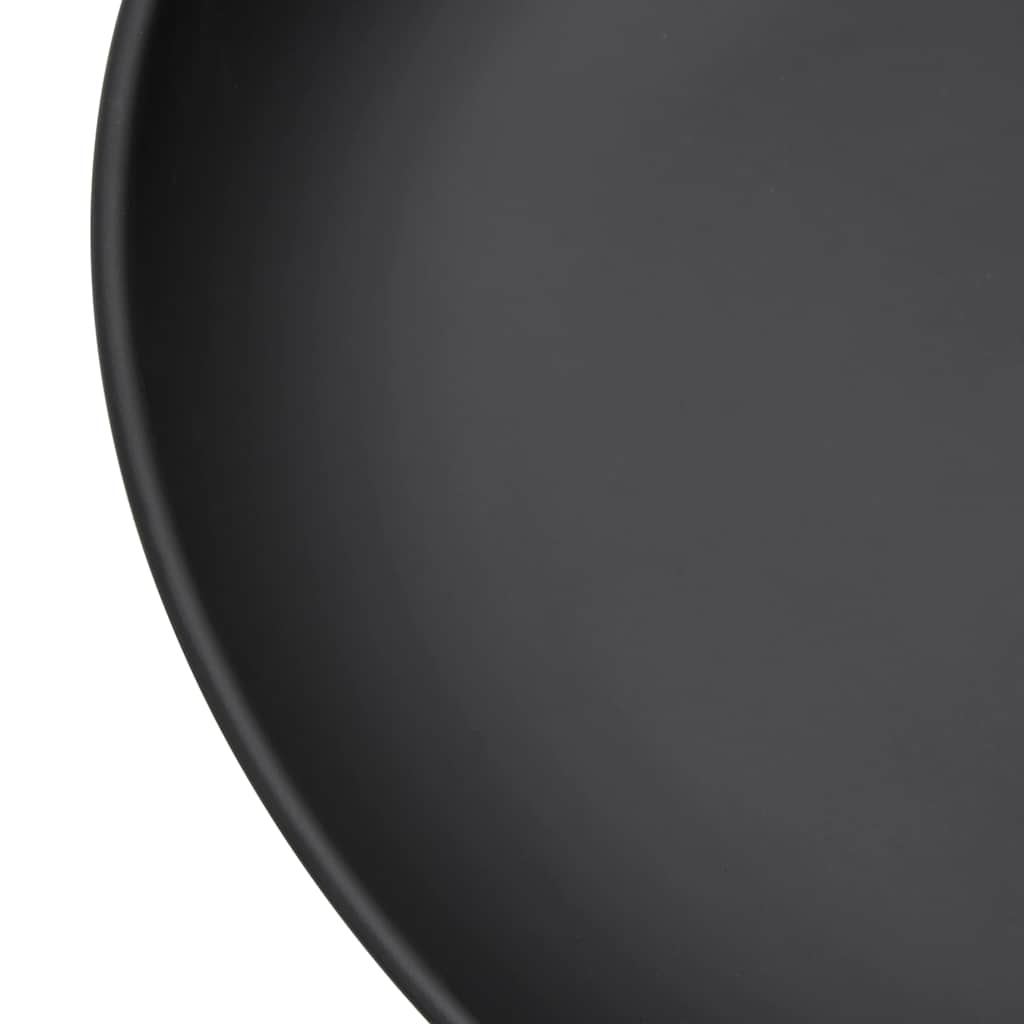 vidaXL Fire Pit 57 cm Steel - Black - Φ 57 x 16 cm