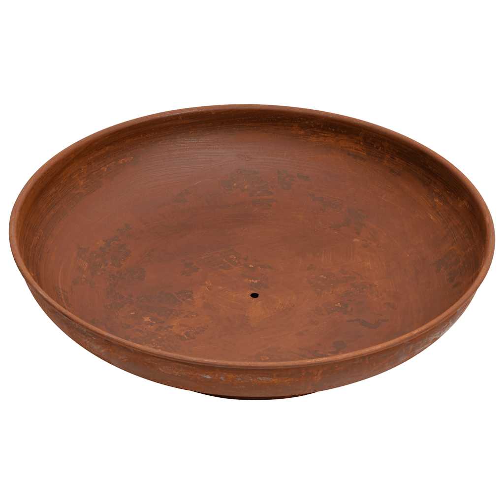 vidaXL Fire Pit 57 cm Steel - Brown - Φ 57 x 16 cm