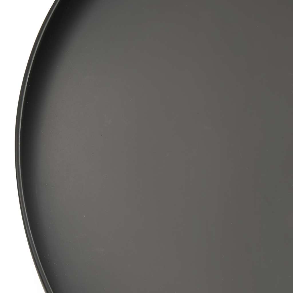 vidaXL Fire Pit 80 cm Steel - Black - Φ 80 x 20 cm