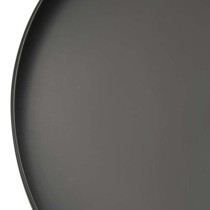 vidaXL Fire Pit 80 cm Steel - Black - Φ 80 x 20 cm