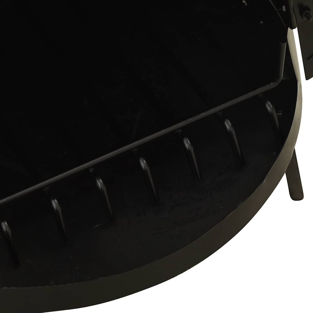 vidaXL Garden Stove with Poker 38x38x122 cm Steel - Black