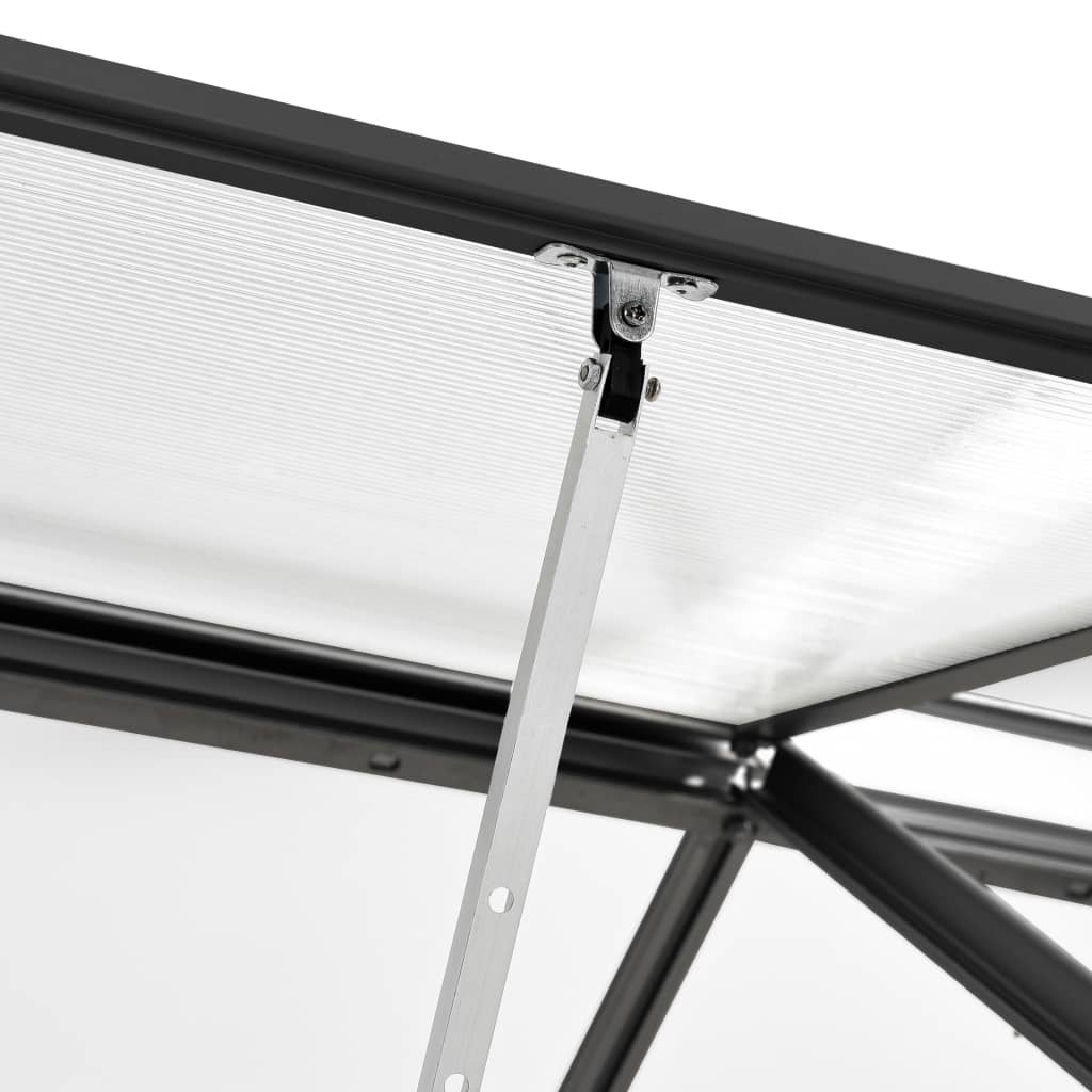 vidaXL Greenhouse Anthracite Aluminium 3.97 m³
