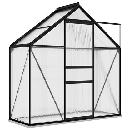vidaXL Greenhouse Anthracite Aluminium 1.33 m² - 190 x 70 x 202 cm