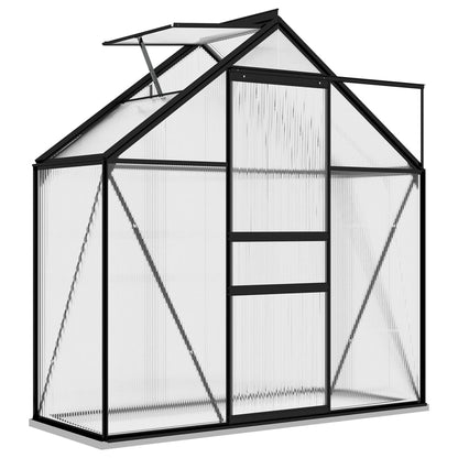 vidaXL Greenhouse Anthracite Aluminium 1.33 m² - 190 x 70 x 202 cm