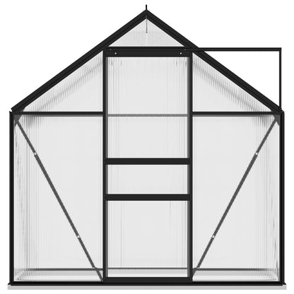 vidaXL Greenhouse Anthracite Aluminium 1.33 m² - 190 x 70 x 202 cm