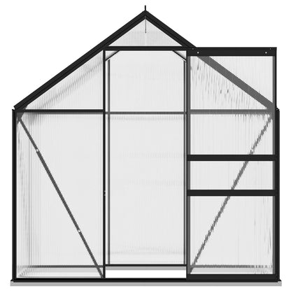 vidaXL Greenhouse Anthracite Aluminium 1.33 m² - 190 x 70 x 202 cm