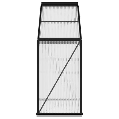 vidaXL Greenhouse Anthracite Aluminium 1.33 m² - 190 x 70 x 202 cm