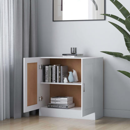 vidaXL Book Cabinet White 82,5x30,5x80 cm Engineered Wood