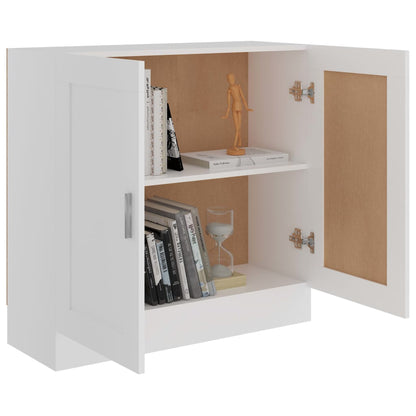 vidaXL Book Cabinet White 82,5x30,5x80 cm Engineered Wood